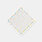 カラフルABC スタンダードカクテルナプキン (角)