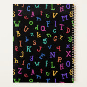 カラフルAlphabet Pattern先生学生 プランナー手帳 (裏面)
