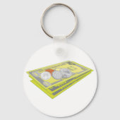 カラフルAmerican Money現金とコイン キーホルダー (裏面)