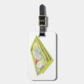 カラフルAmerican Money現金とコイン ラゲッジタグ (正面縦)