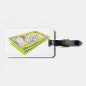 カラフルAmerican Money現金とコイン ラゲッジタグ (裏面横)