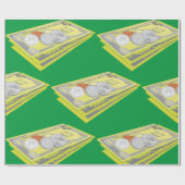 カラフルAmerican Money現金とコイン ラッピングペーパー (フラット)