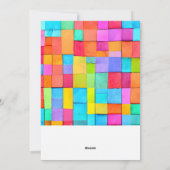 カラフルArtモダン Photoベビーの発表 シーズンカード (裏面)