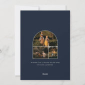 カラフルBrightメリー Archクリスマス家族の写真 シーズンカード (裏面)