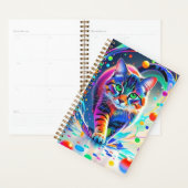 カラフルcat、スプラッシュ絵を描、着色グレーディング プランナー手帳 (ディスプレー)