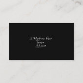 カラフルCercle Minimalist標準クール 名刺 (裏面)