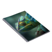 カラフルChameleon Close Up Notebook ノートブック (右側)