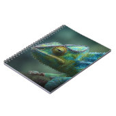 カラフルChameleon Close Up Notebook ノートブック (左側)