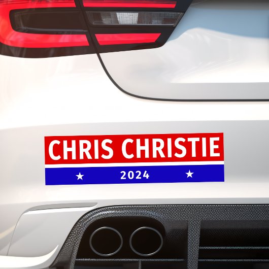 カラフルChris Christie 2024選挙投票 バンパーステッカー