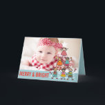 カラフルChristmas Tree Kids誕生発表 シーズンカード<br><div class="desc">そしてカラフルおもしろいクリスマスツリーの子供と明るいメリークリスマスの挨拶/ベビーの最初のクリスマス/フォトホリデー誕生の発表。fat*fa*tinで設計。簡単おカスタマイズ客様の文字、写真または画像と一緒に。おカスタム願い連絡はfat*fa*tin。請求カスタム料が適用される。 www.zazzle.com/fat_fa_tin www.zazzle.com/color_therapy www.zazzle.com/fatfatin_blue_knot www.zazzle.com/fatfatin_red_knot www.zazzle.com/fatfatin_box www.zazzle.com/fatfatin_design www.zazzle.com/fatfatin_ink</div>