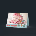 カラフルChristmas Tree Kids誕生発表 シーズンカード<br><div class="desc">そしてカラフルおもしろいクリスマスツリーの子供と明るいメリークリスマスの挨拶/ベビーの最初のクリスマス/フォトホリデー誕生の発表。fat*fa*tinで設計。簡単おカスタマイズ客様の文字、写真または画像と一緒に。おカスタム願い連絡はfat*fa*tin。請求カスタム料が適用される。 www.zazzle.com/fat_fa_tin www.zazzle.com/color_therapy www.zazzle.com/fatfatin_blue_knot www.zazzle.com/fatfatin_red_knot www.zazzle.com/fatfatin_box www.zazzle.com/fatfatin_design www.zazzle.com/fatfatin_ink</div>