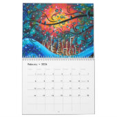 カラフルCircle of Life Tree Art 2024カレンダー カレンダー (2月 2026)