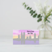 カラフルCityscapeカスタマイズ 名刺 (スタンド正面)