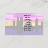 カラフルCityscapeカスタマイズ 名刺 (裏面)