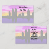 カラフルCityscapeカスタマイズ 名刺 (正面/裏面)