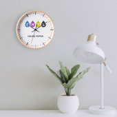 カラフルCMYKインク滴定時計 壁時計