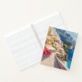 カラフルCoastal Escape Spiralノート ノートブック (内部)