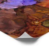 カラフルCOVID-19パンデミックプリントの現実 ポスター (角)