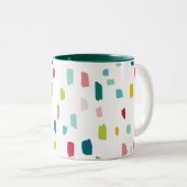 カラフルDABS絵を描フェスティバルおもしろいはっきりした（明） ツートーンマグカップ (正面右)