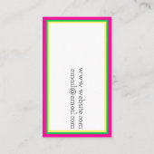 カラフルDJミュージシャンミュージックスタジオカード 名刺 (裏面)