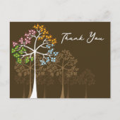 カラフルDots Four Seasons Trees'結婚 S You ポストカード (正面)