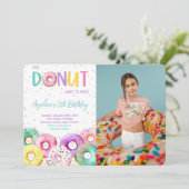 カラフルDout Birthday Partyの写真 招待状 (スタンド正面)