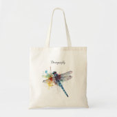 カラフルDragonflyのカスタマイズ トートバッグ (正面)