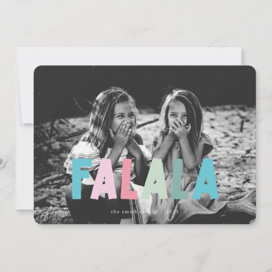 カラフルFALALAクリスマスカード シーズンカード (正面)