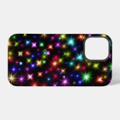 カラフルFireworks Starsデザイン iPhoneケース (裏面横)