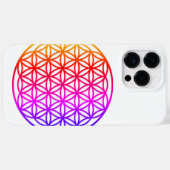 カラフルFlower of Life、おびえたジオメトリ Case-Mate iPhoneケース (裏面 (横))