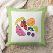 カラフルFruit Summer, カッコいい,おもしろい クッション (ブランケット)
