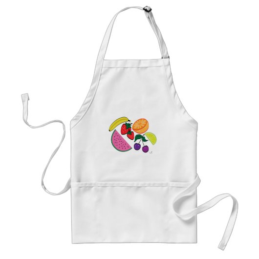 カラフルFruit Summer, カッコいい,おもしろい スタンダードエプロン (正面)