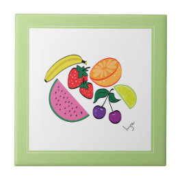 カラフルFruit Summer, カッコいい,おもしろい タイル