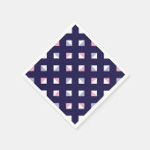 カラフルGemシームレスパターン スタンダードカクテルナプキン (角)