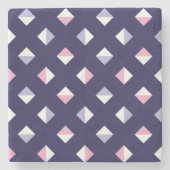 カラフルGemシームレスパターン ストーンコースター (正面)