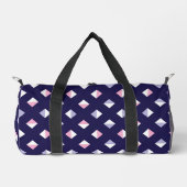 カラフルGemシームレスパターン ダッフルバッグ (正面)