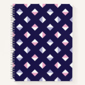 カラフルGemシームレスパターン ノートブック (正面)