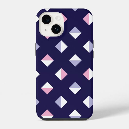 カラフルGemシームレスパターン iPhoneケース (裏面)