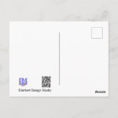 カラフルGoldfinchハローハガキ ポストカード (裏面)