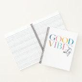 カラフルGood Vibes Onlyノートブック ノートブック (内部)