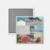 カラフルGrand Turk Photo Collage マグネット (正面/裏面)