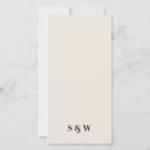 カラフルGroovyレトロArchのメはっきりした結婚ニュー・カード サンキューカード (裏面)