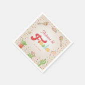 カラフルGroovy Fiesta誕生日男女兼用 スタンダードカクテルナプキン (角)