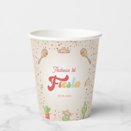 カラフルGroovy Fiesta誕生日男女兼用 紙コップ