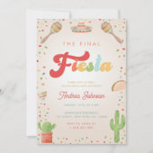 カラフルGroovy Final Fiestaバチェロレッテ 招待状 (正面)