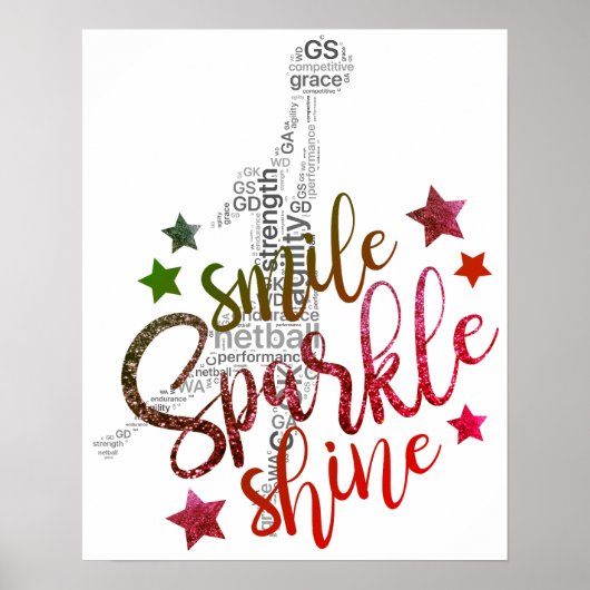 カラフルGSネットボ感動的ール引用文 ポスター (正面)