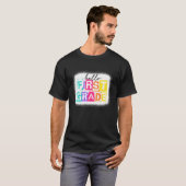 カラフルHello First Grade Squadヴィンテージ1日目 Tシャツ (正面フル)