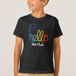カラフルHello World Kidsの基本Tシャツ Tシャツ