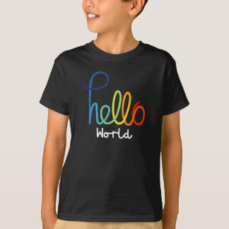 カラフルHello World Kidsの基本Tシャツ Tシャツ