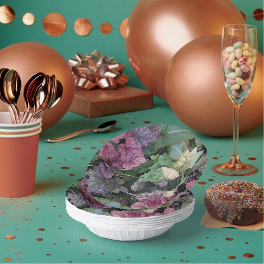 カラフルHeuchera植葉物植物学 ペーパーボウル (複数)